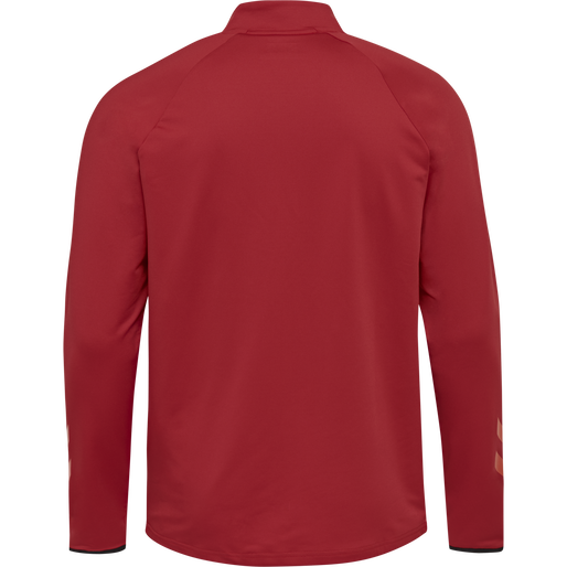 hmlAUTHENTIC PRO HALF ZIP SWEAT, CHILI PEPPER, packshot