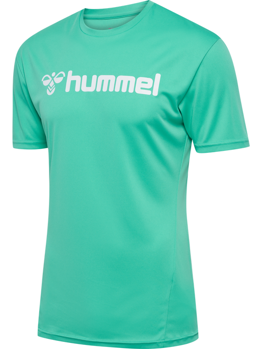 hmlLOGO JERSEY S/S, ATLANTIS, packshot