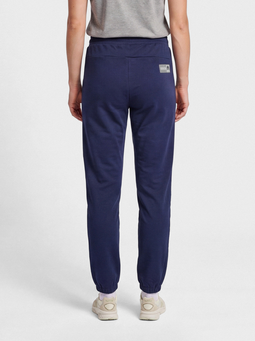 hmlMOVE GRID COTTON PANTS WOMAN, MARINE, model