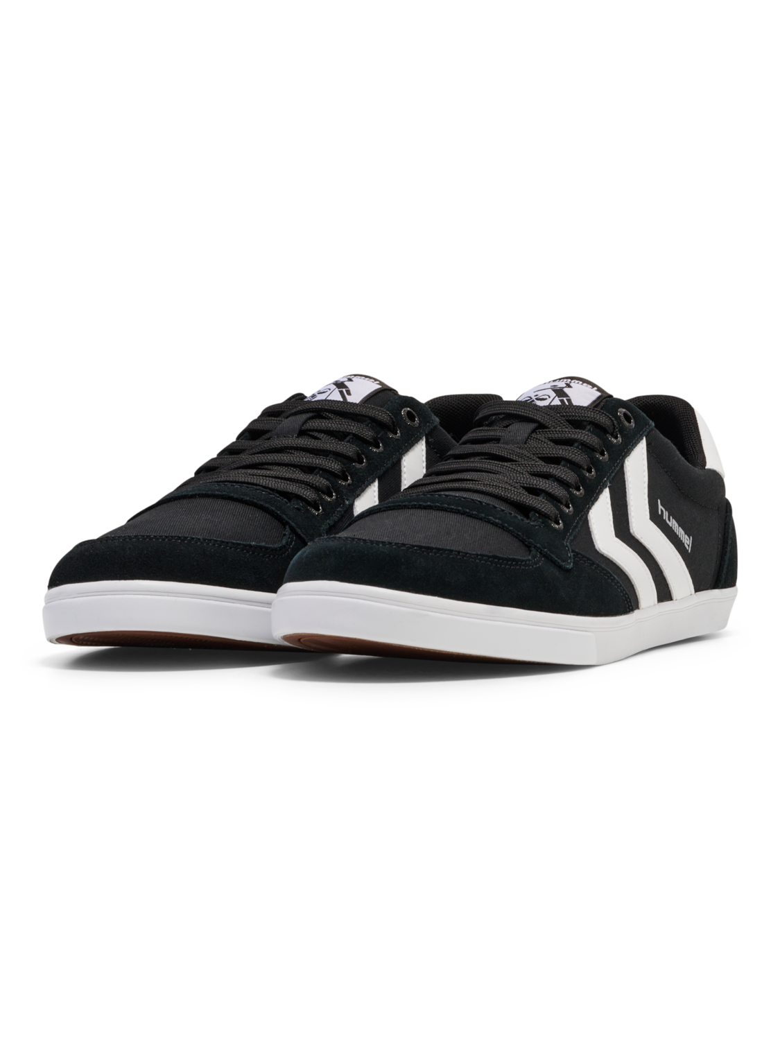 HUMMEL SLIMMER STADIL LOW, BLACK/ WHITE KH, packshot