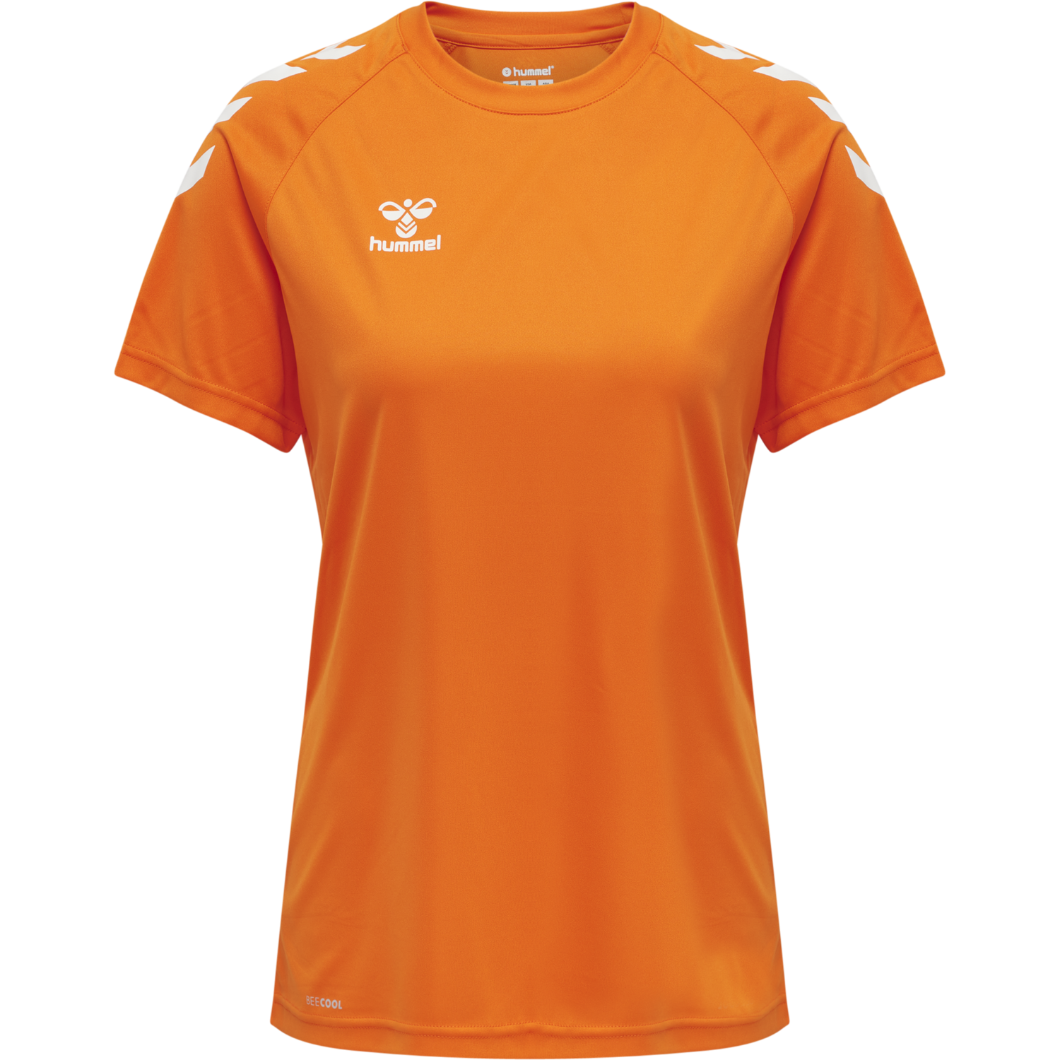 hmlCORE XK CORE POLY TEE  S/S WOMAN, ORANGE TIGER, packshot