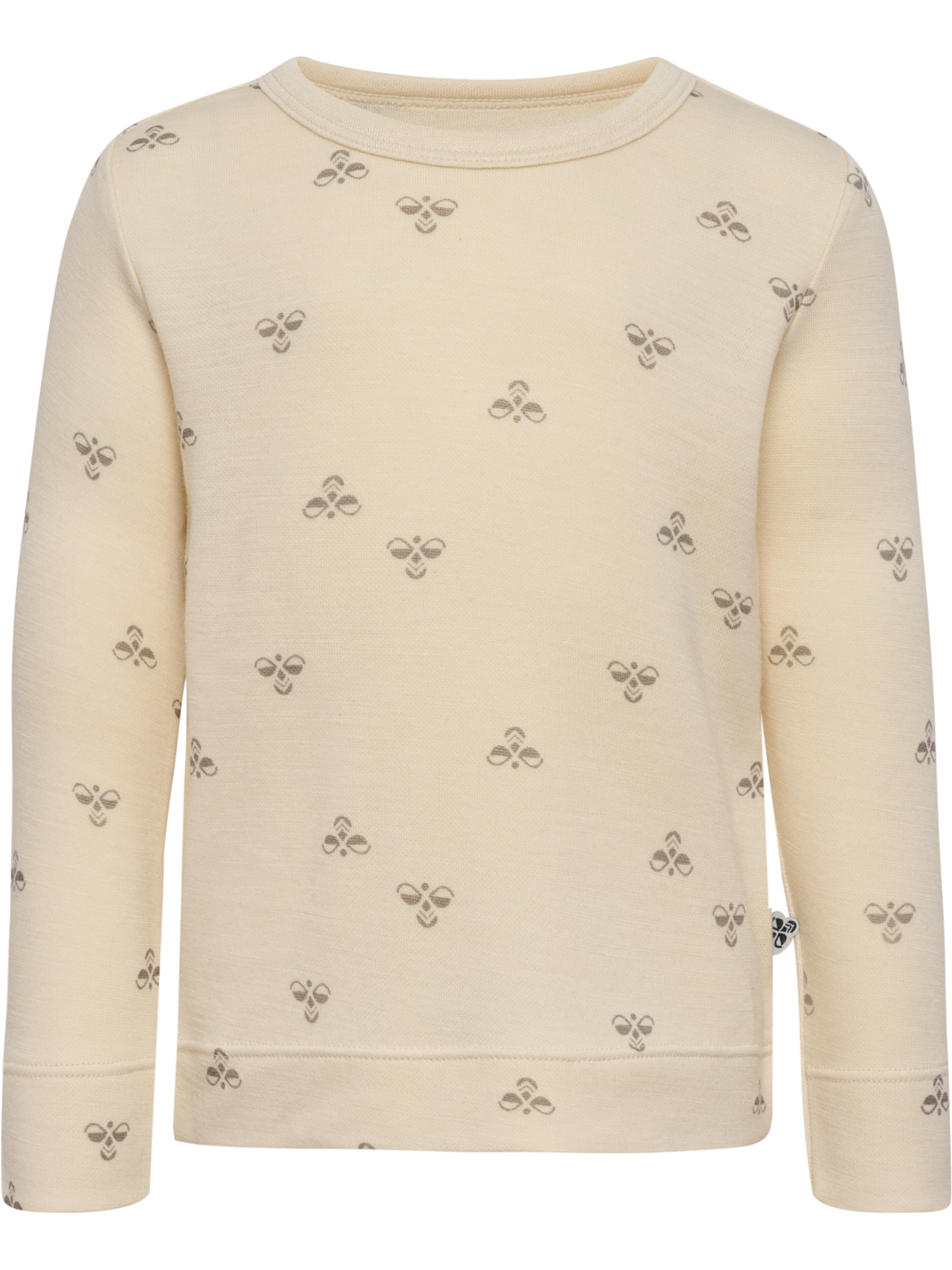 hmlMINI WOOL T-SHIRT L/S, WHITECAP GRAY, packshot