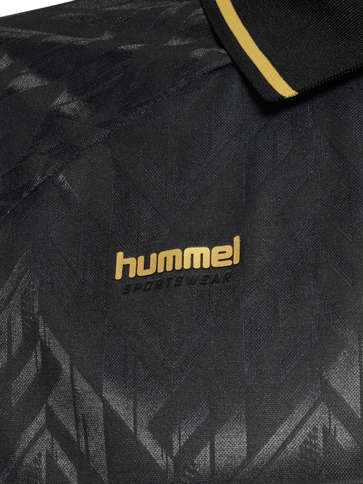 hmlLOOSE BAY SOCCER JERSEY S/S, BLACK hmlLOOSE BAY SOCCER JERSEY S/S, BLACK, packshot
