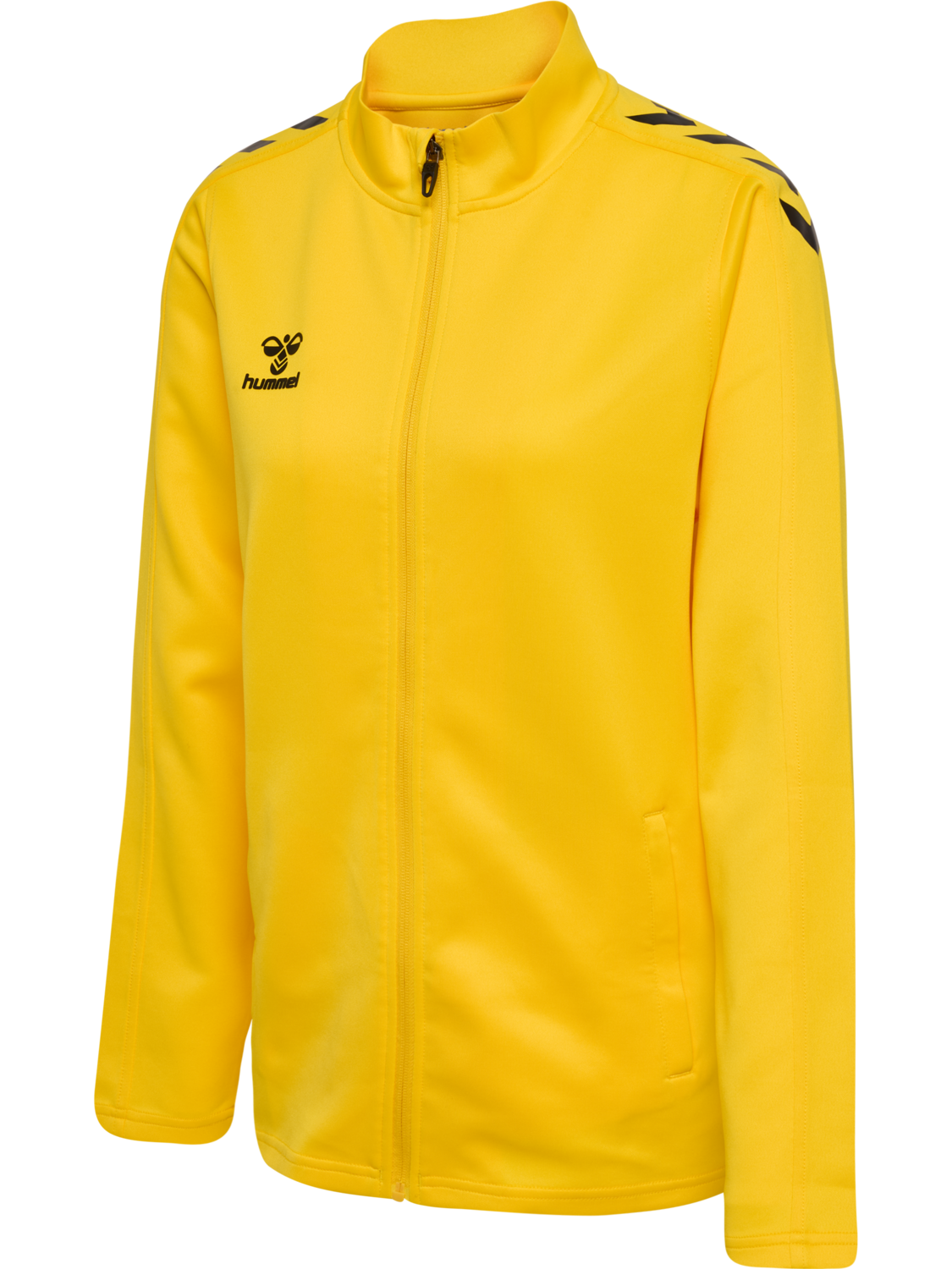 hmlCORE XK POLY ZIP SWEAT WOMAN, SPORTS YELLOW, packshot