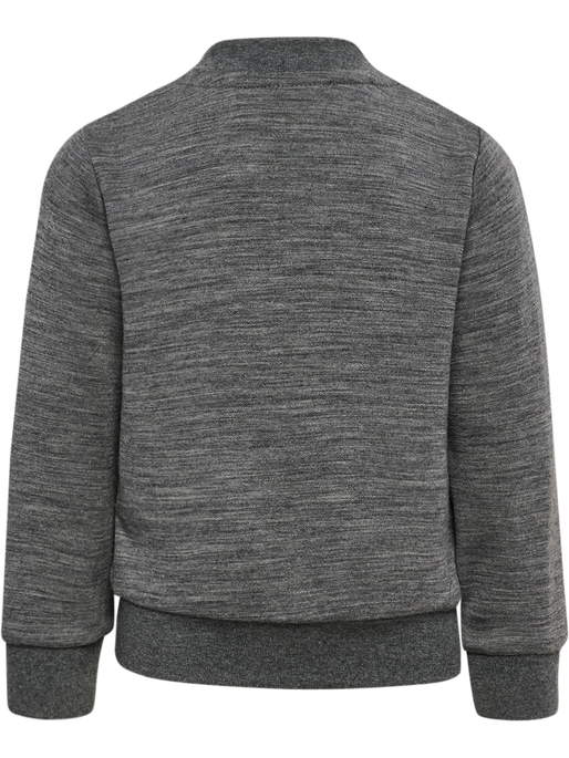 hmlMINI WOOL ZIP JACKET BEE, DARK GREY MELANGE, packshot