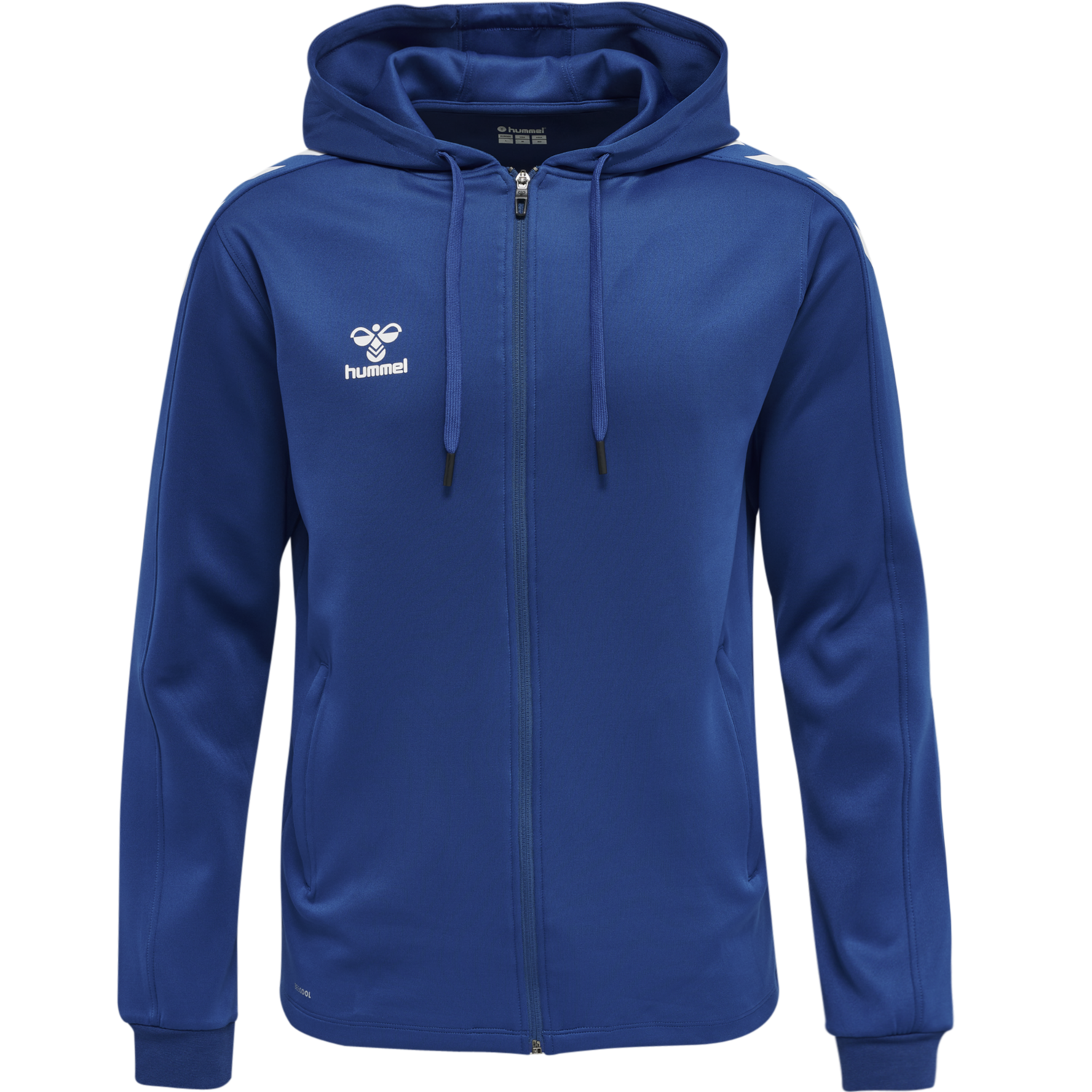 hmlCORE XK POLY ZIP HOOD SWEAT, TRUE BLUE, packshot