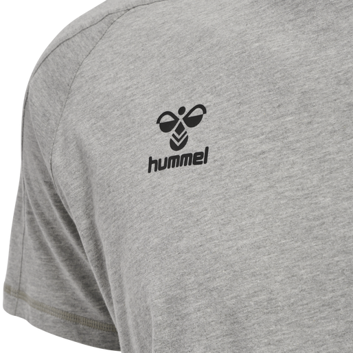 hmlCIMA XK T-SHIRT S/S, GREY MELANGE, packshot