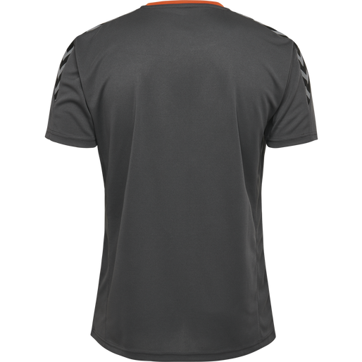 hmlAUTHENTIC KIDS POLY JERSEY S/S, ASPHALT, packshot