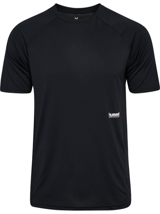 hmlPULSE WORKOUT T-SHIRT S/S, BLACK, packshot