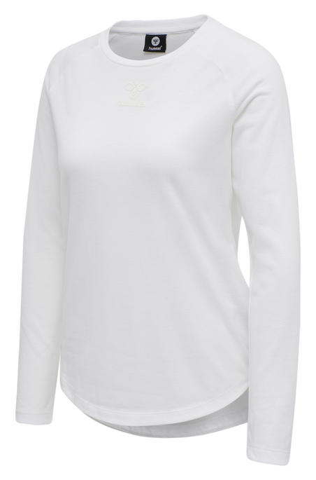 hmlVANJA T-SHIRT L/S, WHITE, packshot