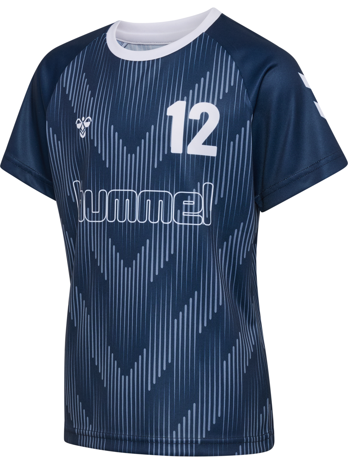 hmlJR REG SOCCER 12 T-SHIRT SS, DRESS BLUES, packshot