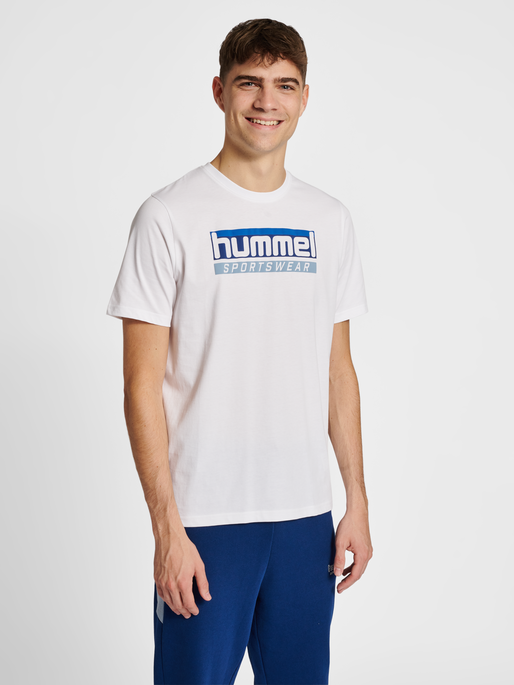 hmlLGC ROWAN T-SHIRT, WHITE, model