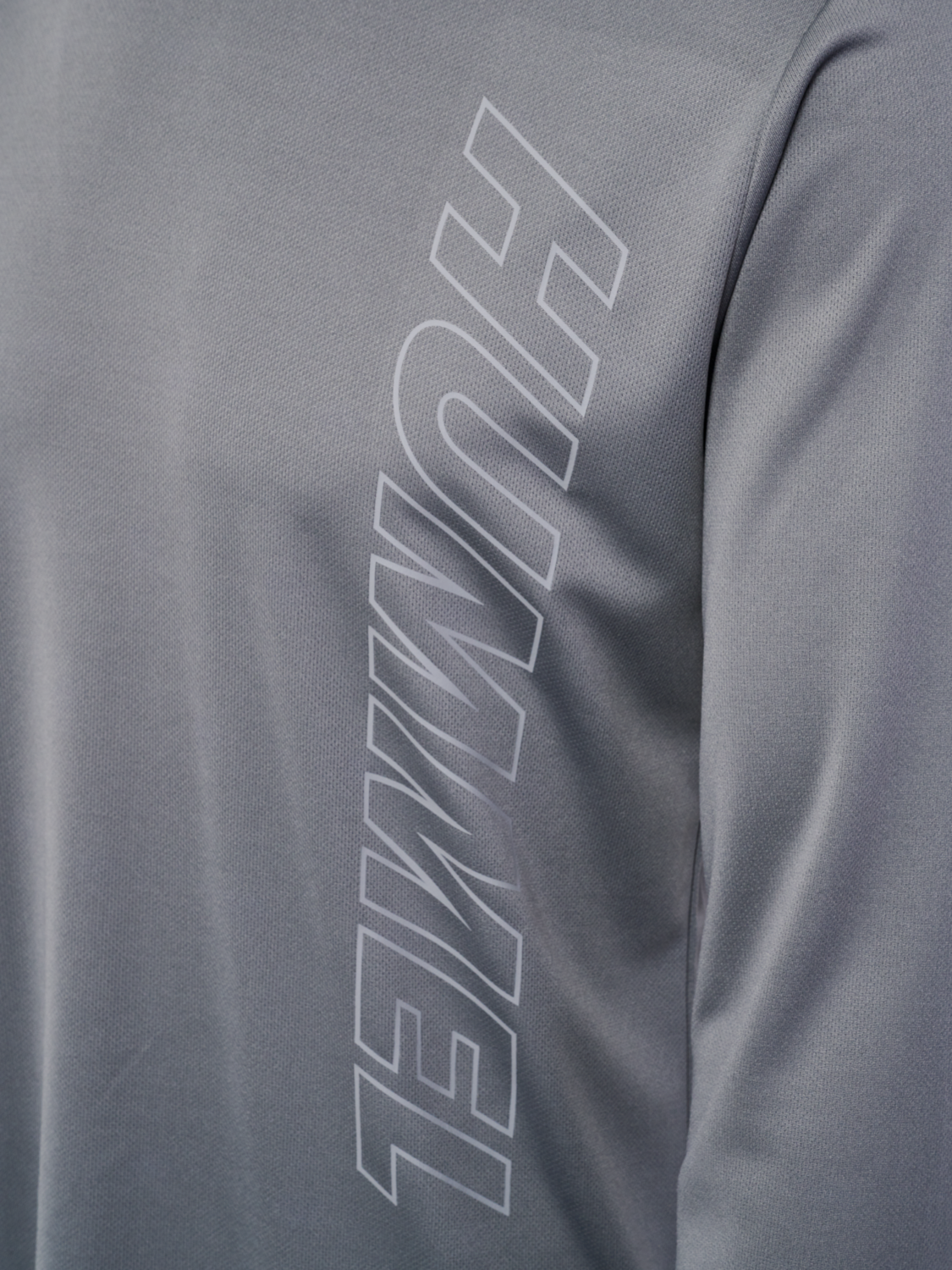 hmlTE TOPAZ T-SHIRT L/S, CHATEAU GRAY, packshot