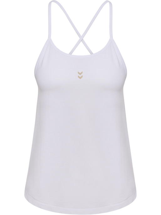 hmlYOGA SOFT W STRAP TOP, WHITE hmlYOGA SOFT W STRAP TOP, WHITE, packshot