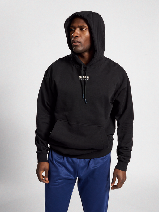 hmlACTIVE WINTER CREW SWEAT, BLACK, model
