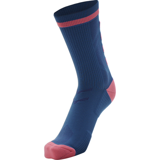 ELITE INDOOR SOCK LOW PA, BLUE CORAL/TEA ROSE, packshot