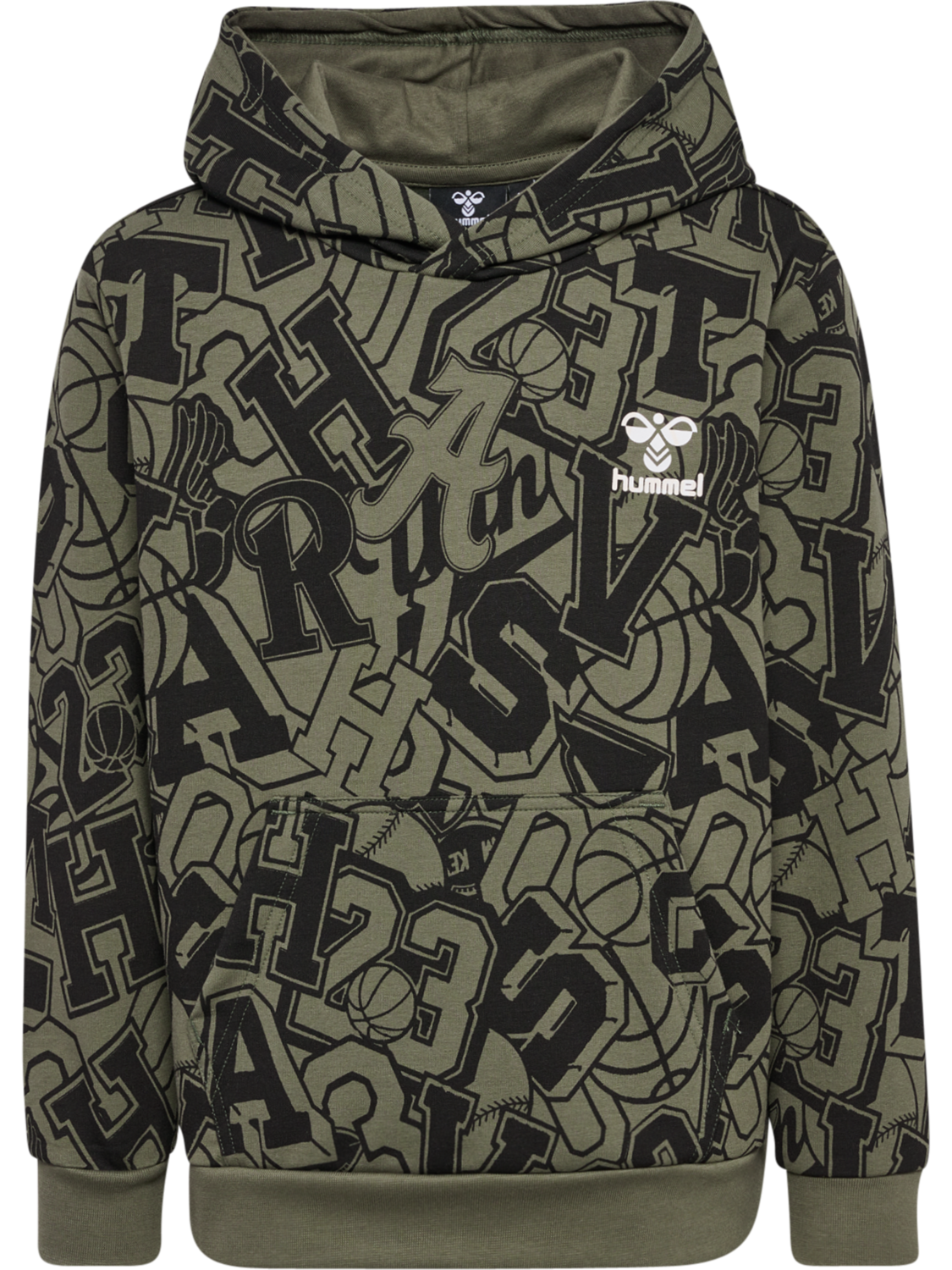 hmlMOLT HOODIE, DUSTY OLIVE, packshot