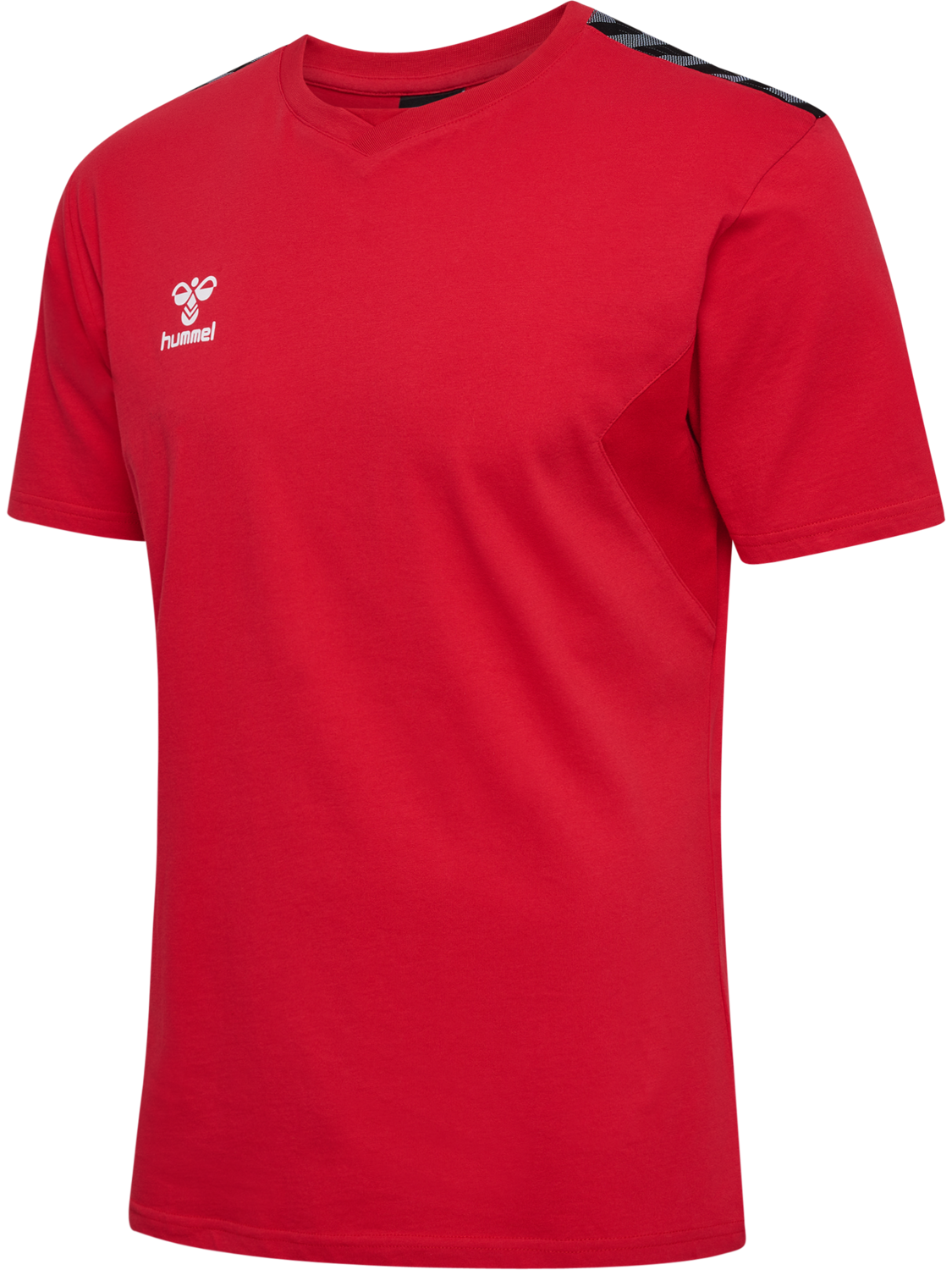 hmlAUTHENTIC CO T-SHIRT S/S, TRUE RED, packshot