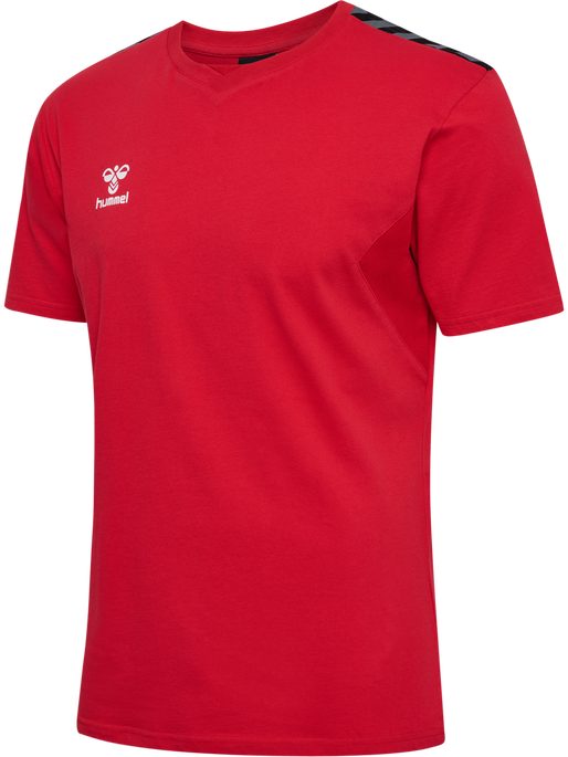 hmlAUTHENTIC CO T-SHIRT S/S, TRUE RED hmlAUTHENTIC CO T-SHIRT S/S, TRUE RED, packshot