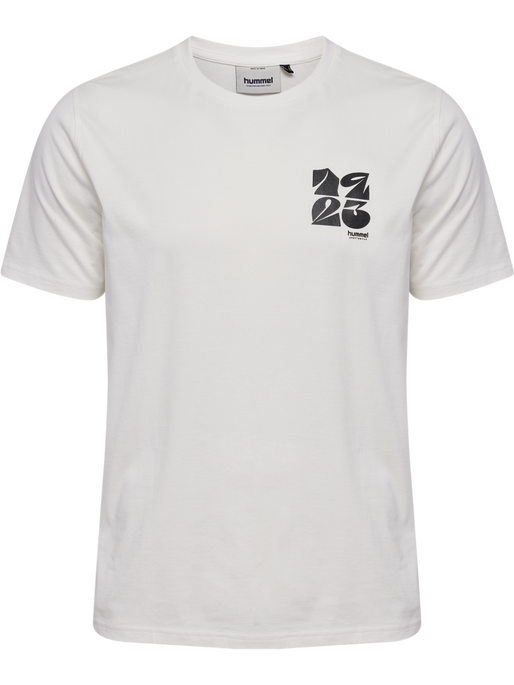 hmlREGULAR GRAPHIC TEE S/S, WHITE/BLACK, packshot