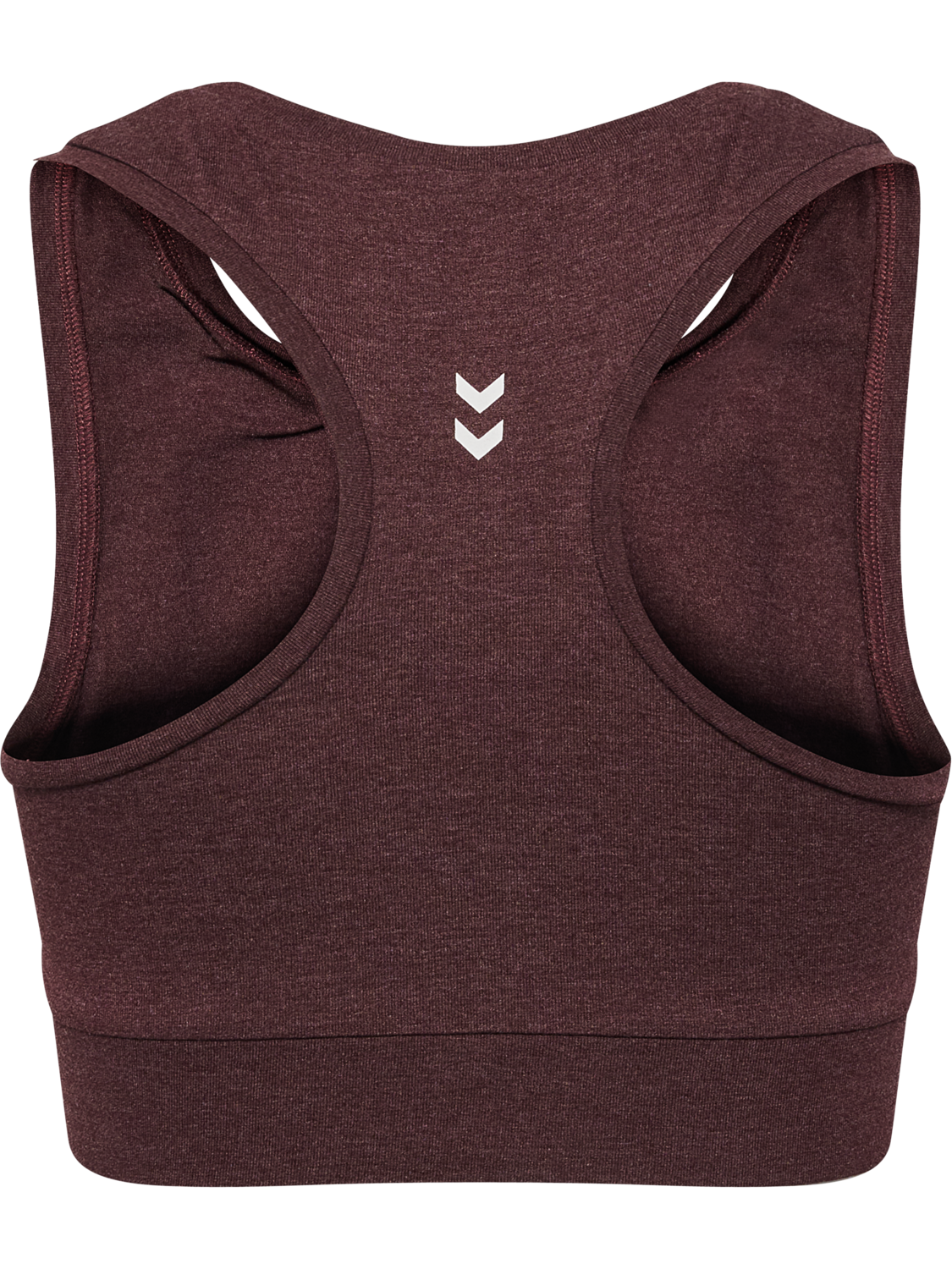 hmlPULSE LOGO LIGHT SUPPORT BRA, FUDGE MELANGE, packshot