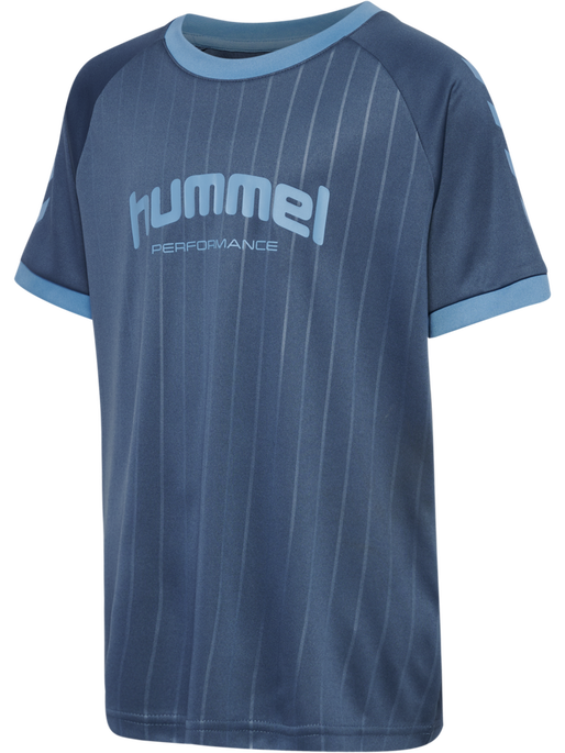 hmlJR GOAL STRIPE SET, BERING SEA hmlJR GOAL STRIPE SET, BERING SEA, packshot