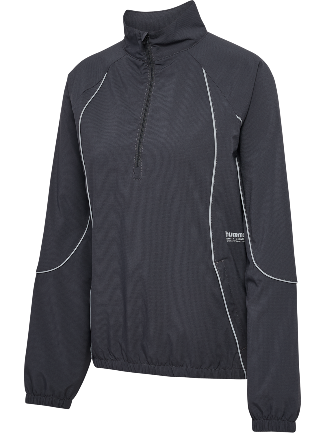 hmlPULSE WOVEN W HALF ZIP, EBONY, packshot