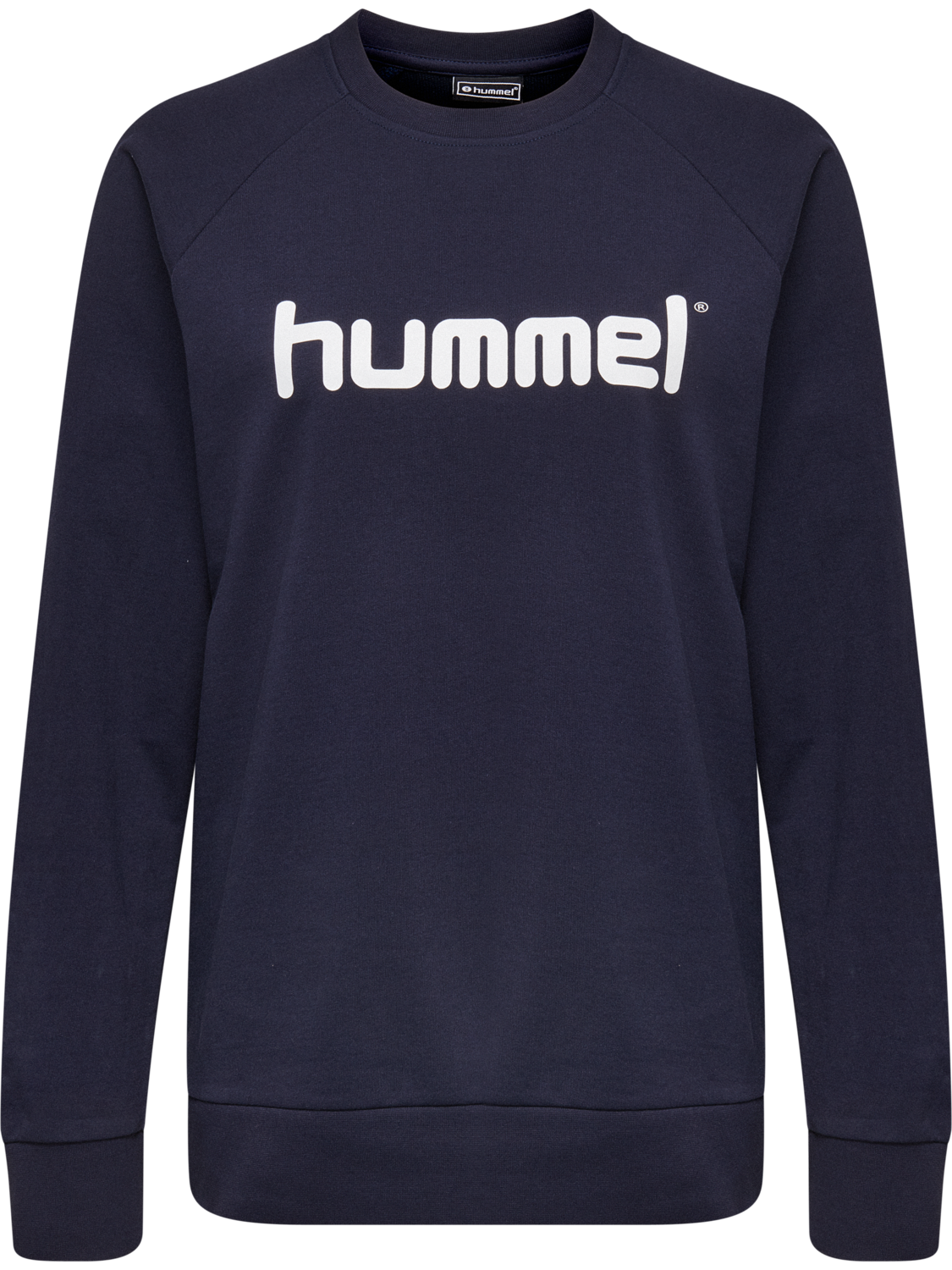 HMLGO COTTON LOGO SWEATSHIRT WOMAN, MARINE, packshot