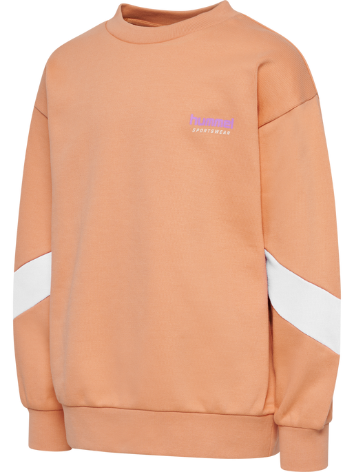 hmlJR OVERSIZED CREW SPORTSWEAR, PEACH BLOOM hmlJR OVERSIZED CREW SPORTSWEAR, PEACH BLOOM, packshot