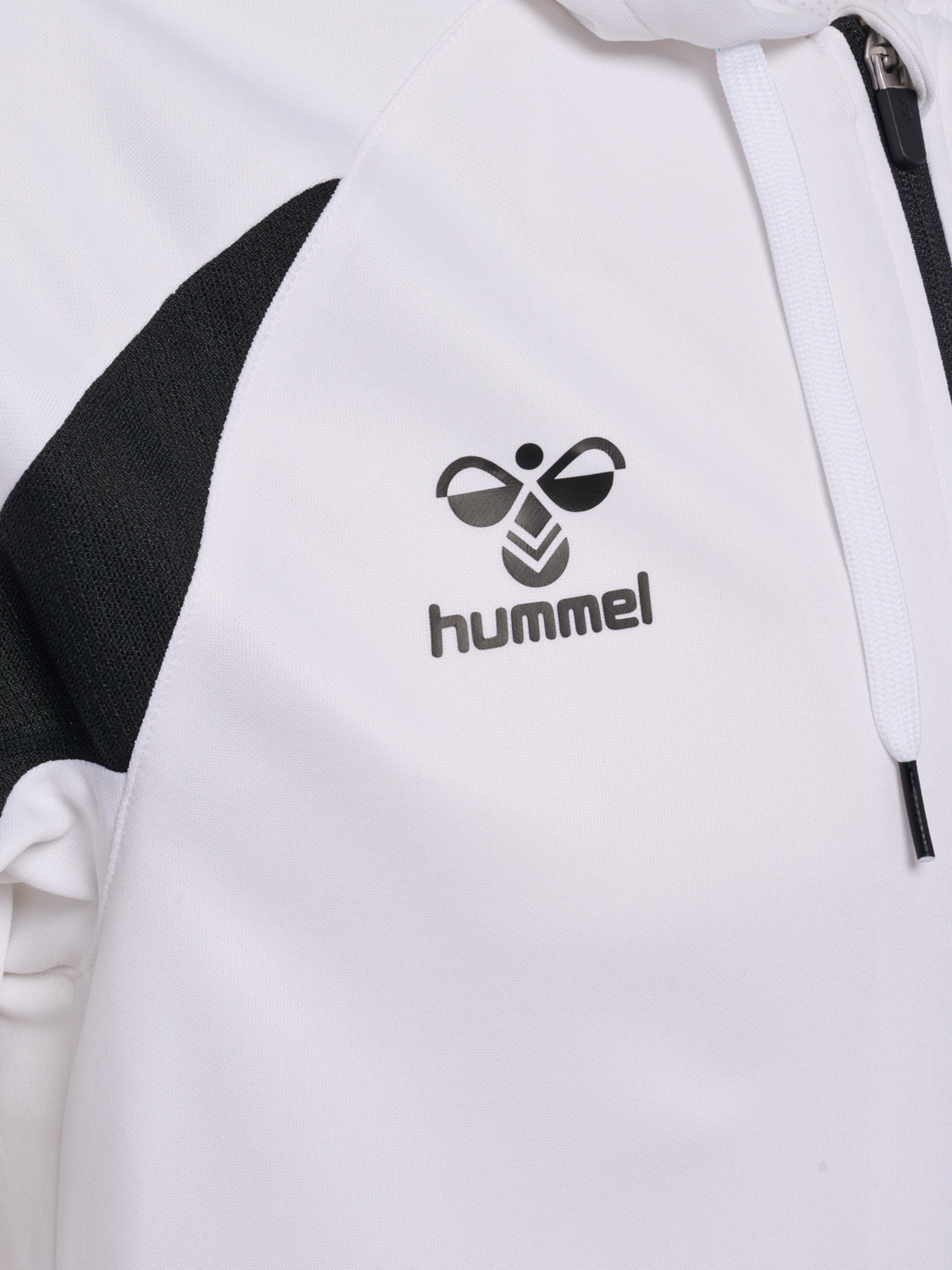 hmlCORE 2.0 ZIP HOODIE, WHITE/BLACK, packshot