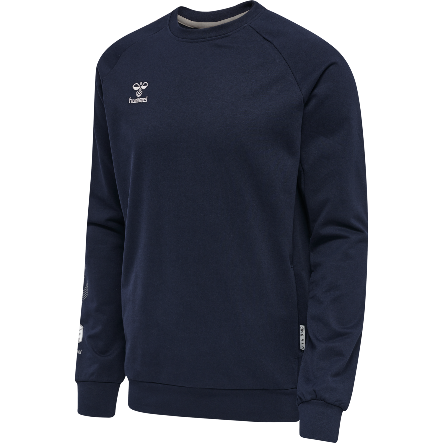 hmlMOVE GRID COTTON SWEATSHIRT, MARINE, packshot