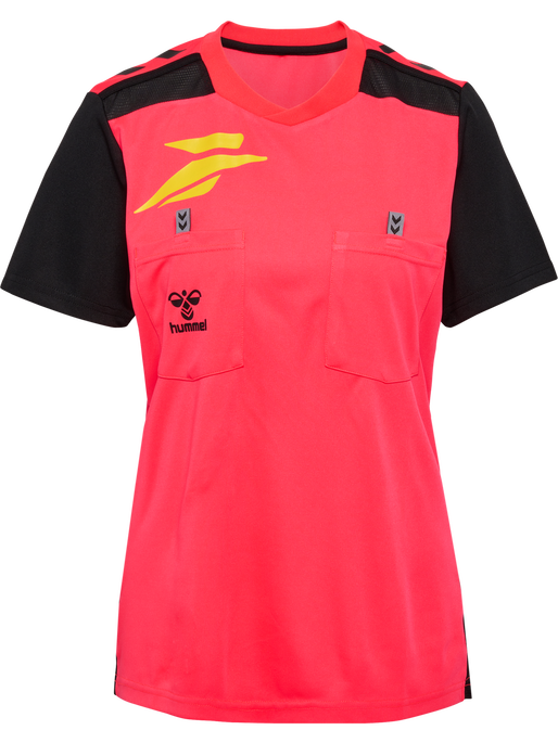 FFHB NEW REFEREE JERSEY S/S WO, DIVA PINK WO SPONSOR, packshot