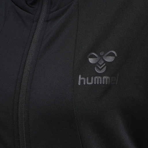 hmlSELBY ZIP HOODIE, BLACK, packshot