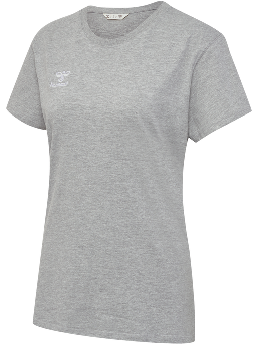 hmlGO 2.0 T-SHIRT S/S WOMAN, GREY MELANGE hmlGO 2.0 T-SHIRT S/S WOMAN, GREY MELANGE, packshot