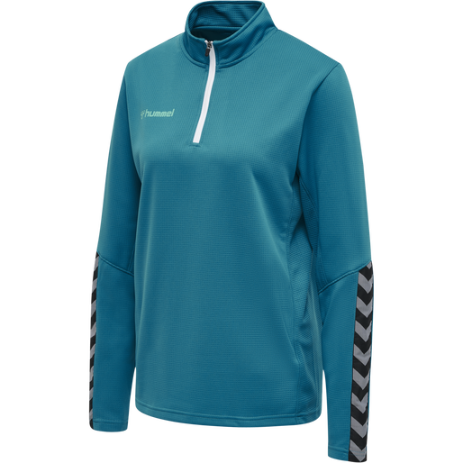 hmlAUTHENTIC HALF ZIP SWEATSHIRT WO, CELESTIAL, packshot