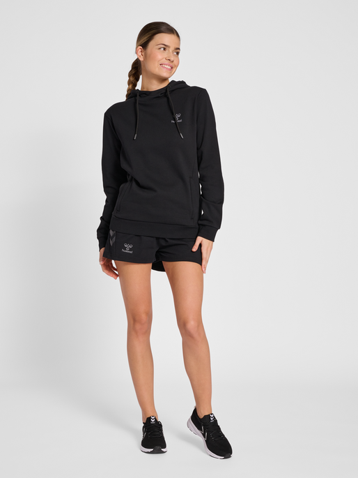 hmlOFFGRID HOODIE WO, JET BLACK, model
