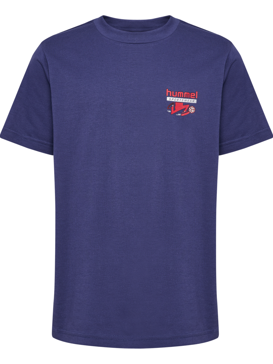 hmlJR REG T-SHIRT S/S RUNNER 2-PACK, SMOKE PINE/DEEP COBALT, packshot