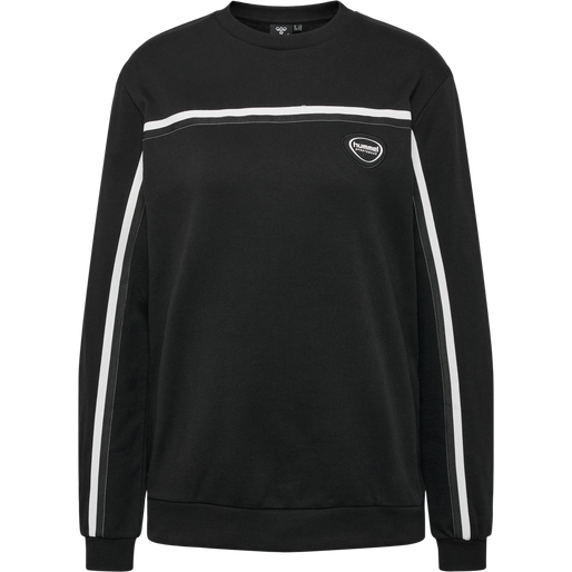 hmlLGC MAI BOXY SWEATSHIRT, BLACK hmlLGC MAI BOXY SWEATSHIRT, BLACK, packshot