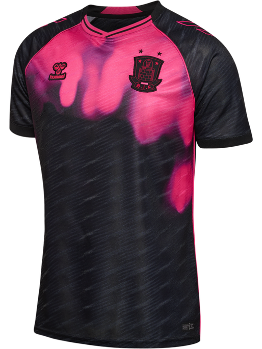 BIF 25/26 WOMEN AWAY JERSEY S/S, JET BLACK/BEETROOT BIF 25/26 WOMEN AWAY JERSEY S/S, JET BLACK/BEETROOT, packshot