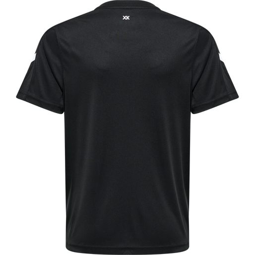 hmlCORE XK POLY JERSEY S/S KIDS, BLACK hmlCORE XK POLY JERSEY S/S KIDS, BLACK, packshot