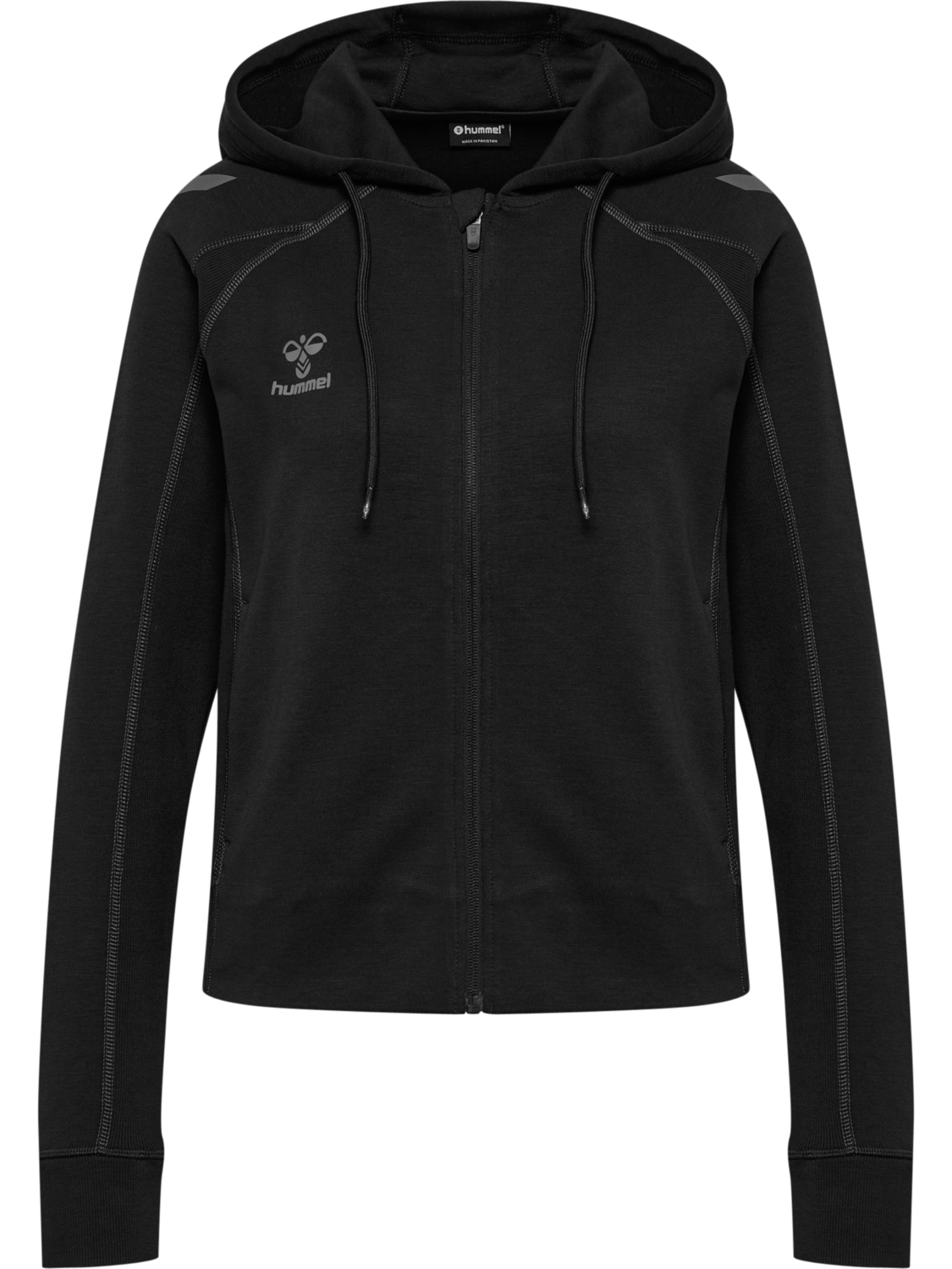 hmlMOVE 2.0 ZIP HOODIE WOMAN, BLACK, packshot