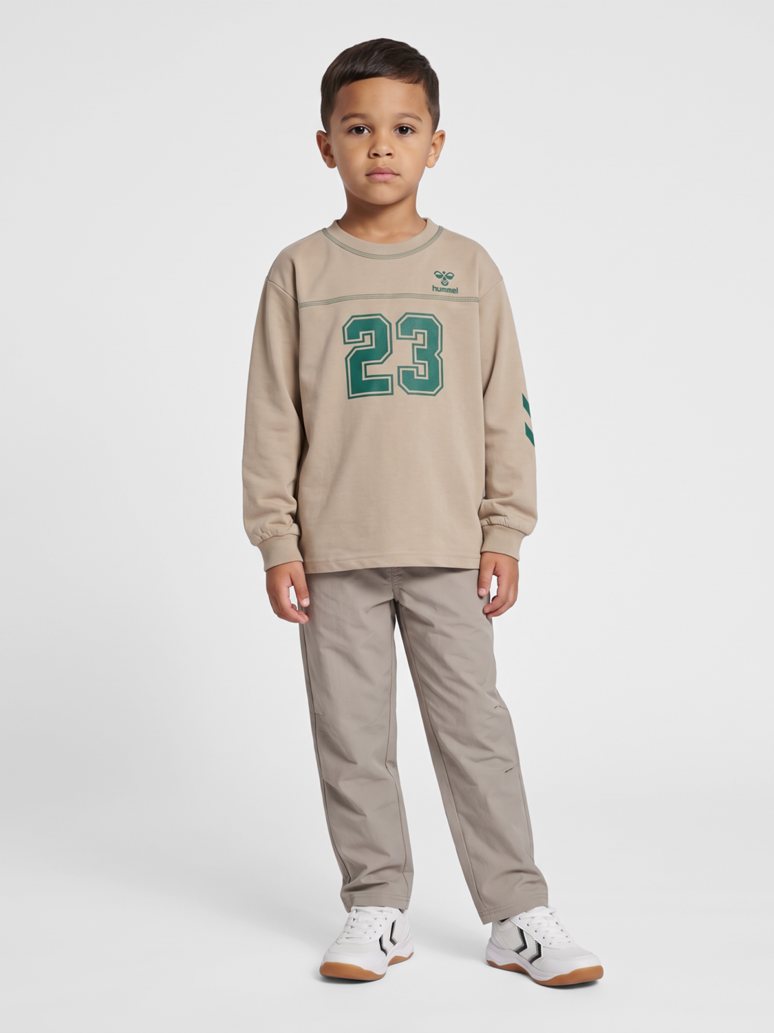 hmlTIMMI BOXY T-SHIRT L/S, COBBLESTONE, packshot