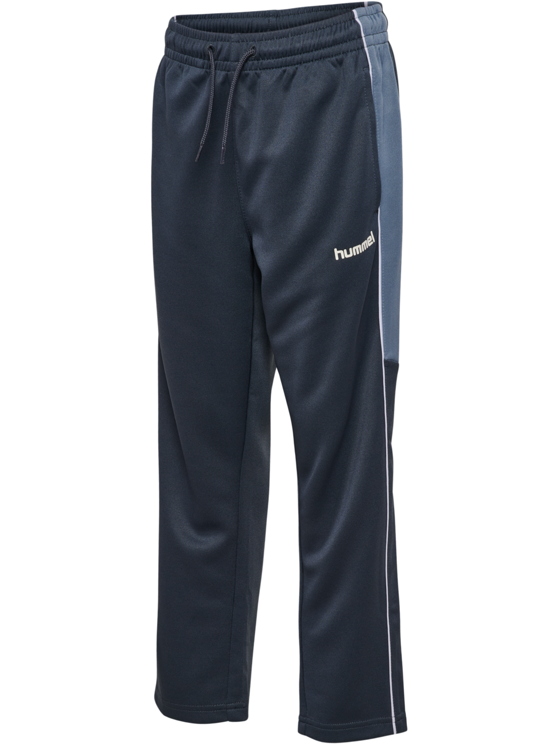hmlJR REG POLY BLOCK PANTS, OMBRE BLUE, packshot