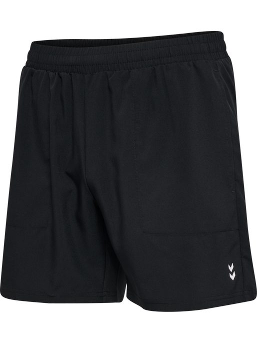 hmlPULSE WORKOUT SHORTS, BLACK hmlPULSE WORKOUT SHORTS, BLACK, packshot