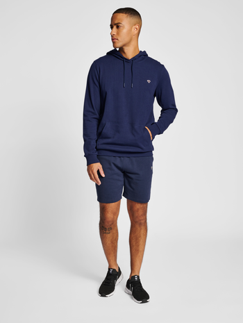 hmlIC FRED HOODIE, PEACOAT, model