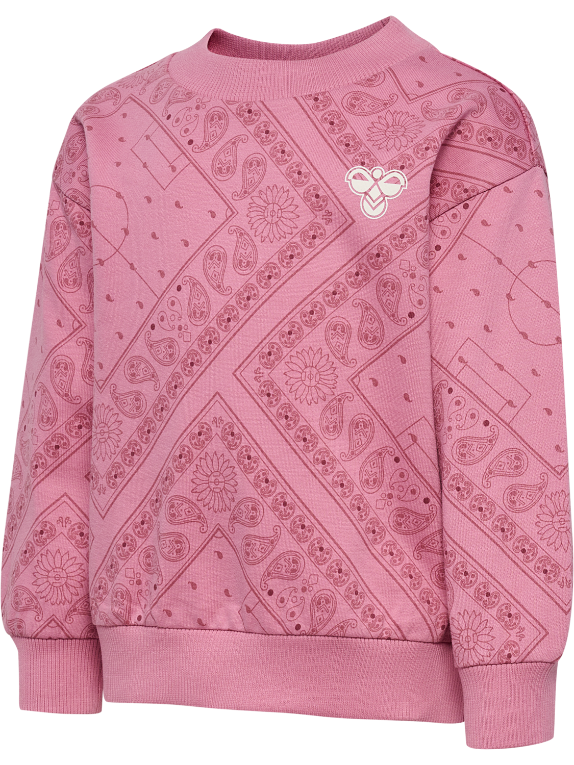 hmlMINI LOOSE PAISLEY AOP SWEATSHIR, POLIGNAC, packshot