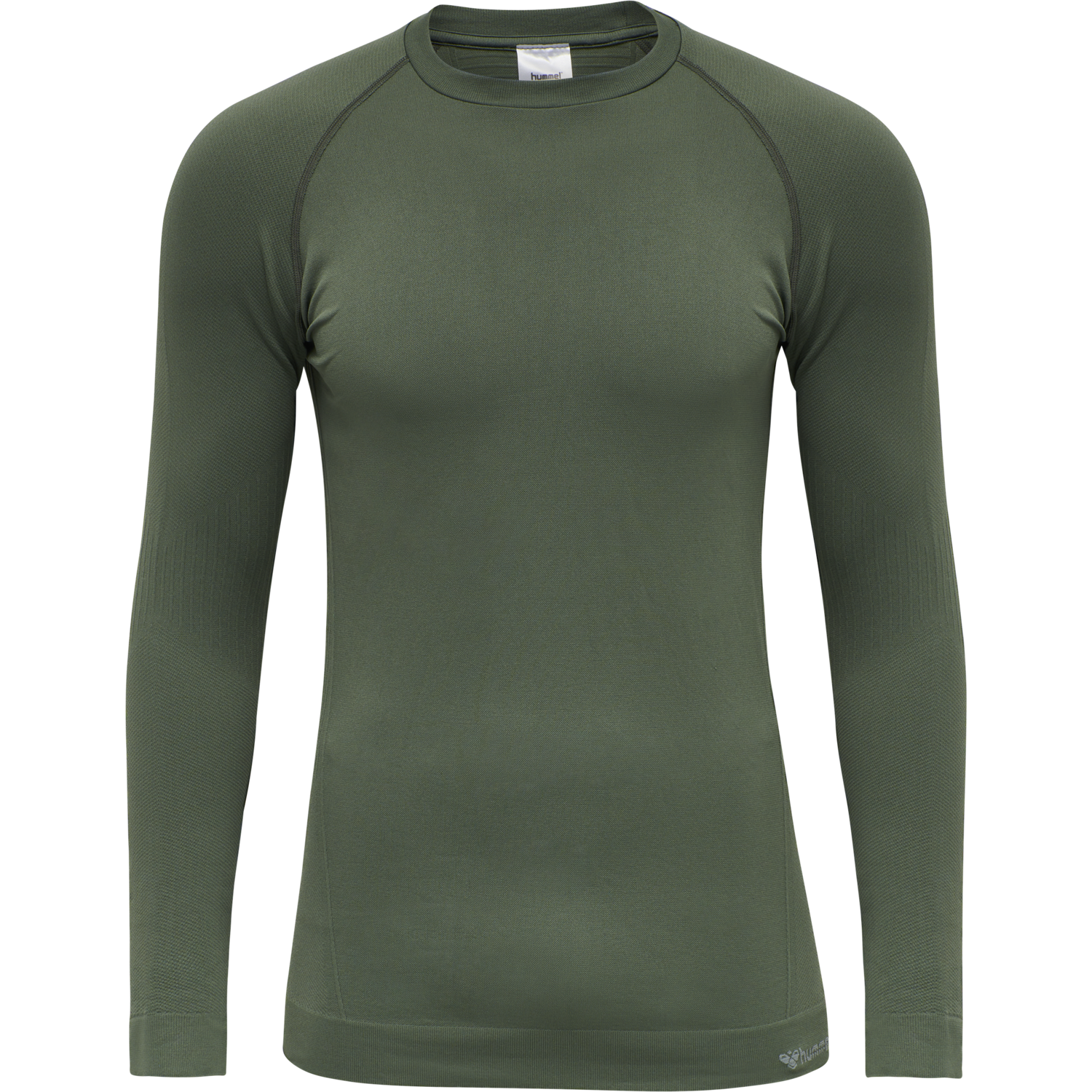 hmlSTROKE SEAMLESS T-SHIRT L/S, THYME, packshot