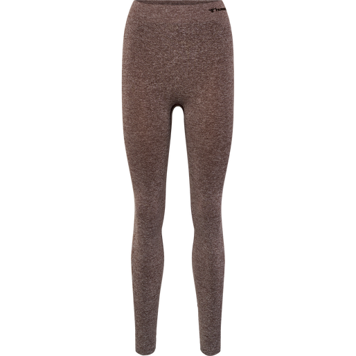 hmlCI SEAMLESS MID WAIST TIGHTS, JAVA MELANGE, packshot