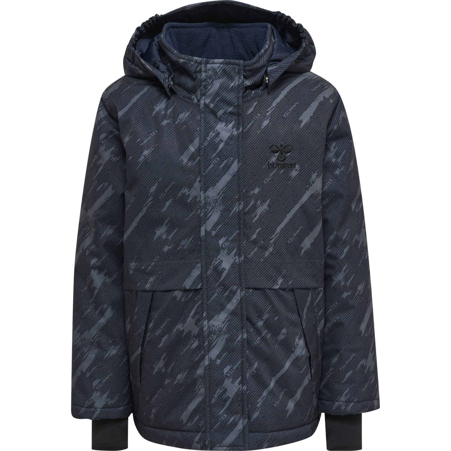 hmlURBAN TEX JACKET, BLACK IRIS, packshot