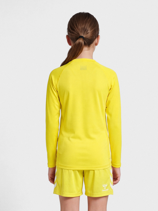 hmlBL PERFORMANCE TEE L/S KIDS, BLAZING YELLOW, model
